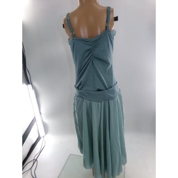 Dance Costume Medium Adult Green Curtain Call E1584 Lyrical Ballet Contemporary - Picture 4 of 4